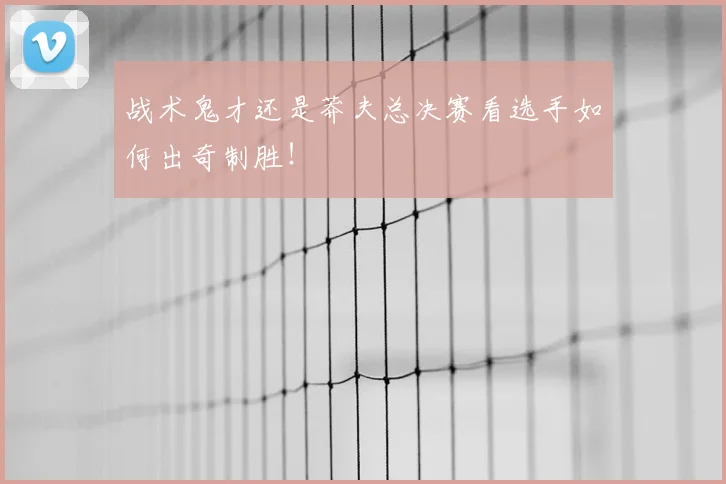 战术鬼才还是莽夫总决赛看选手如何出奇制胜!